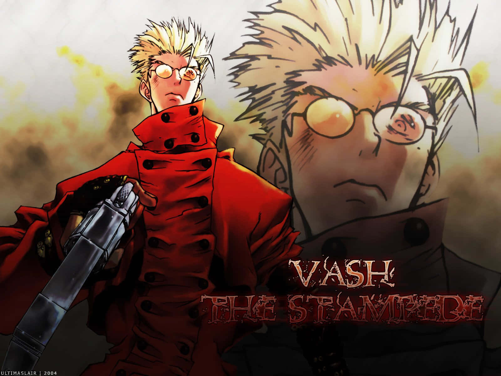 Vash the Stampede on a nameless planet
