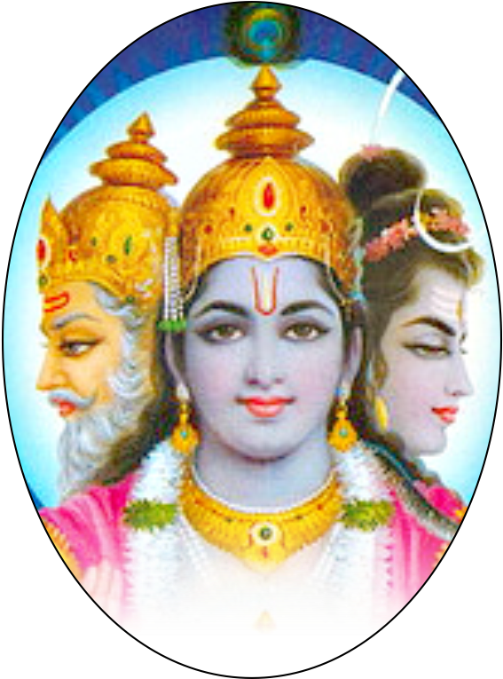 Trimurti Representation Vishnu Shiva Brahma.png PNG