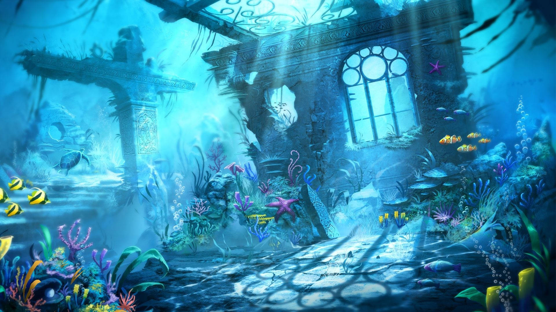 Trine Underwater Ocean Desktop Wallpaper