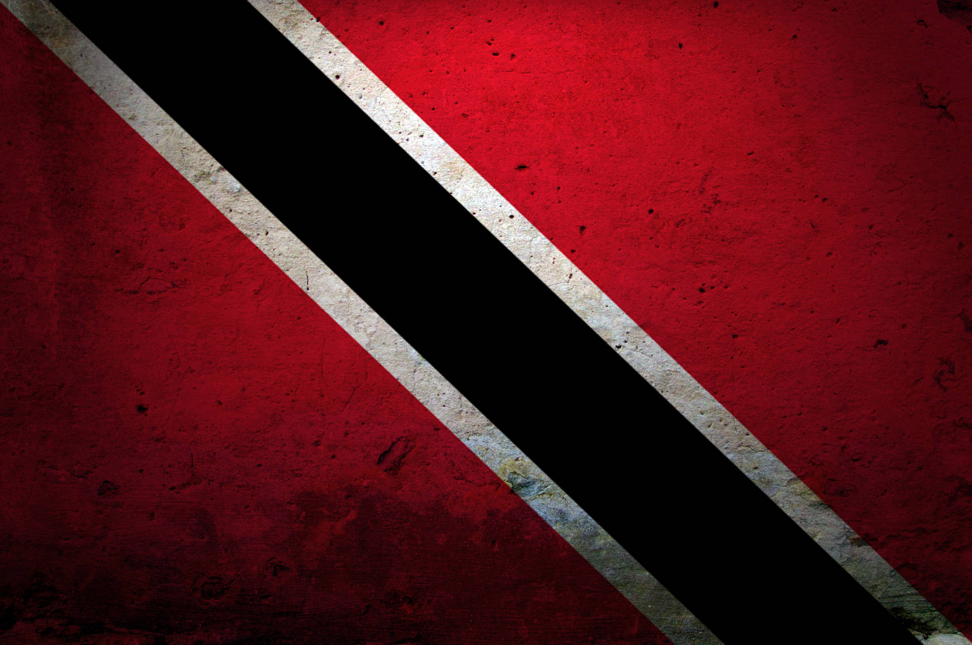Trinidadoch Tobago Flagga I Grunge-stil Wallpaper