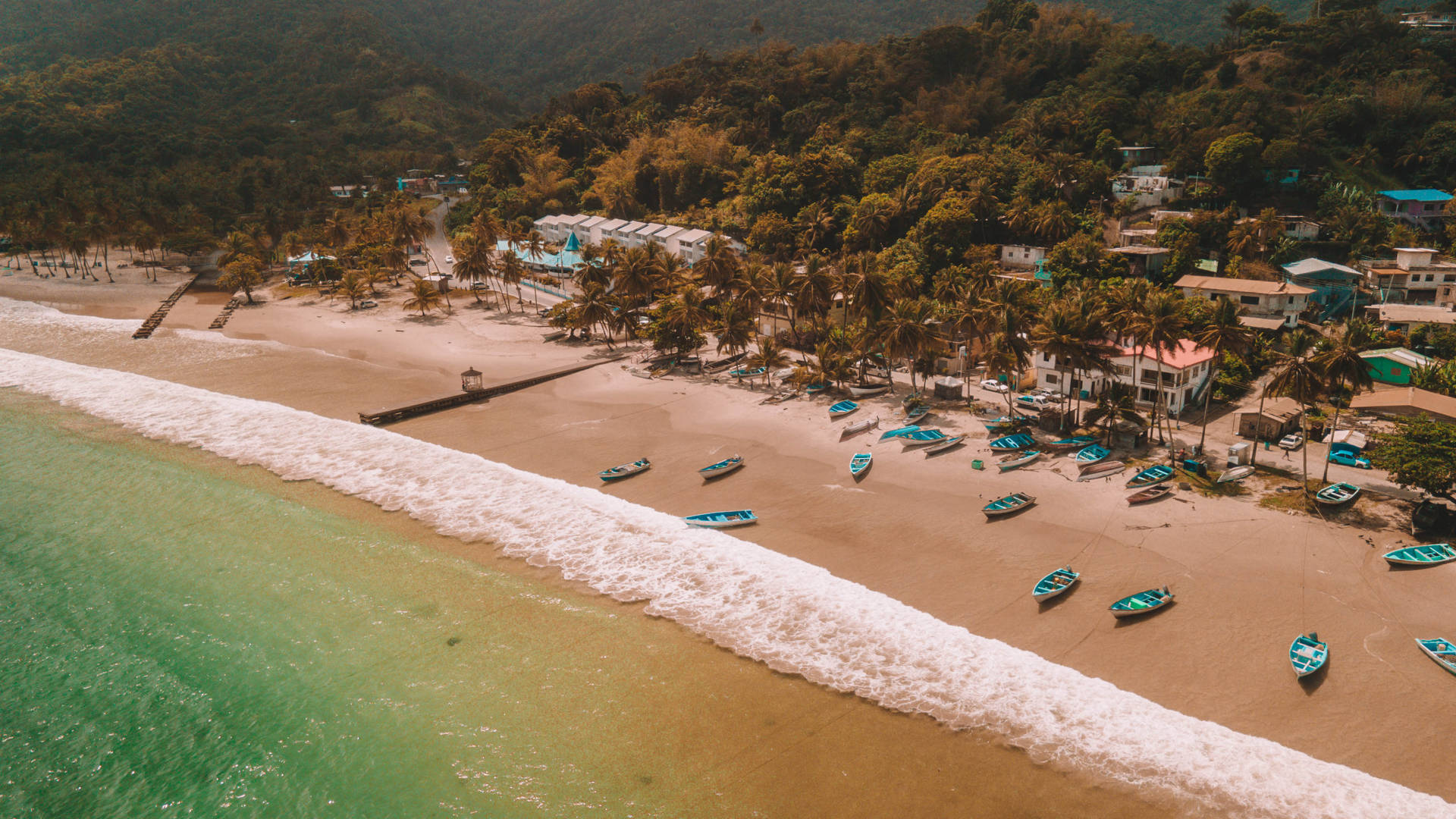 Trinidad E Tobago Maracas Beach Sfondo