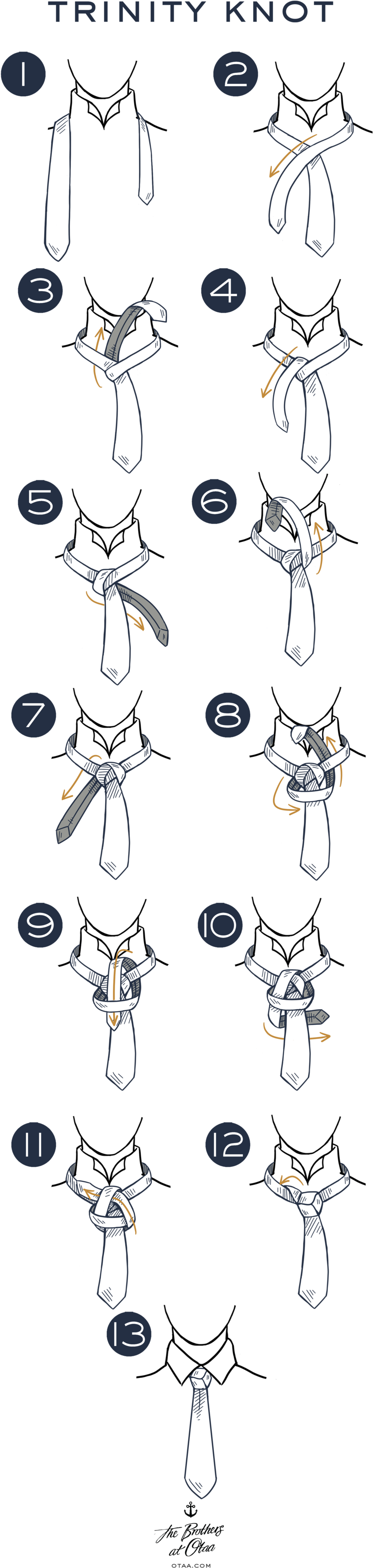 Trinity Knot Tying Guide PNG