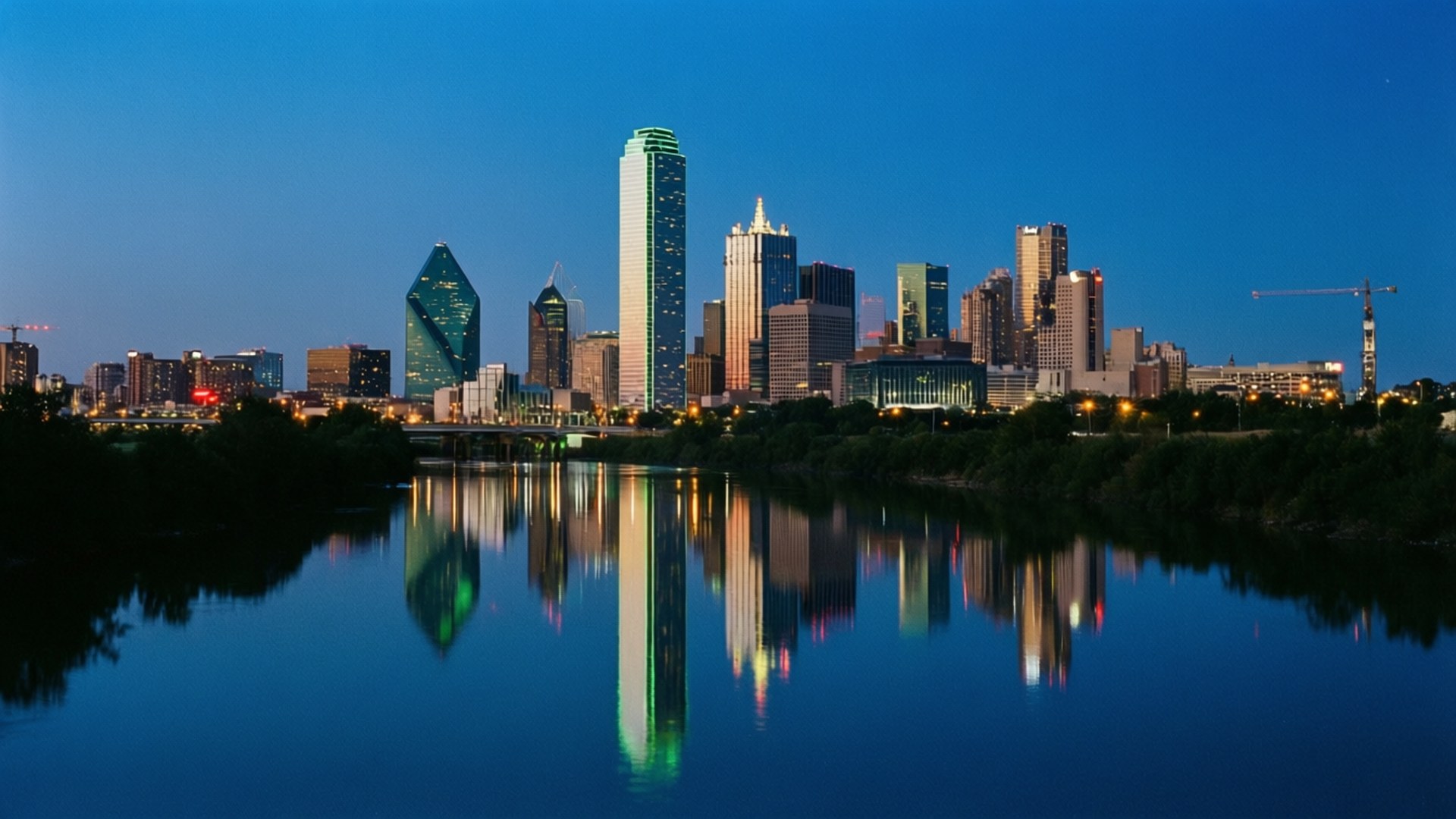 Trinity River Reflection Wallpaper