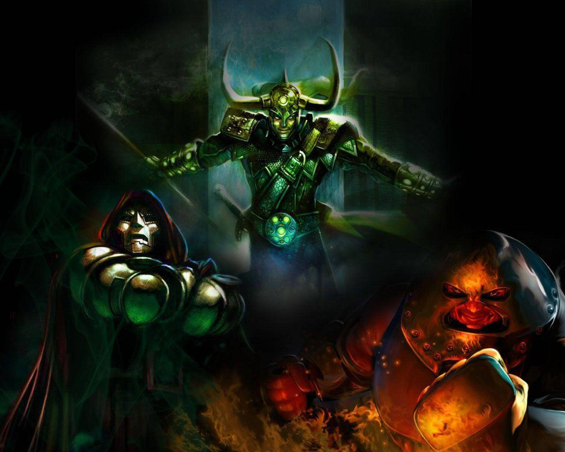 Trio Marvel Villains Art Wallpaper
