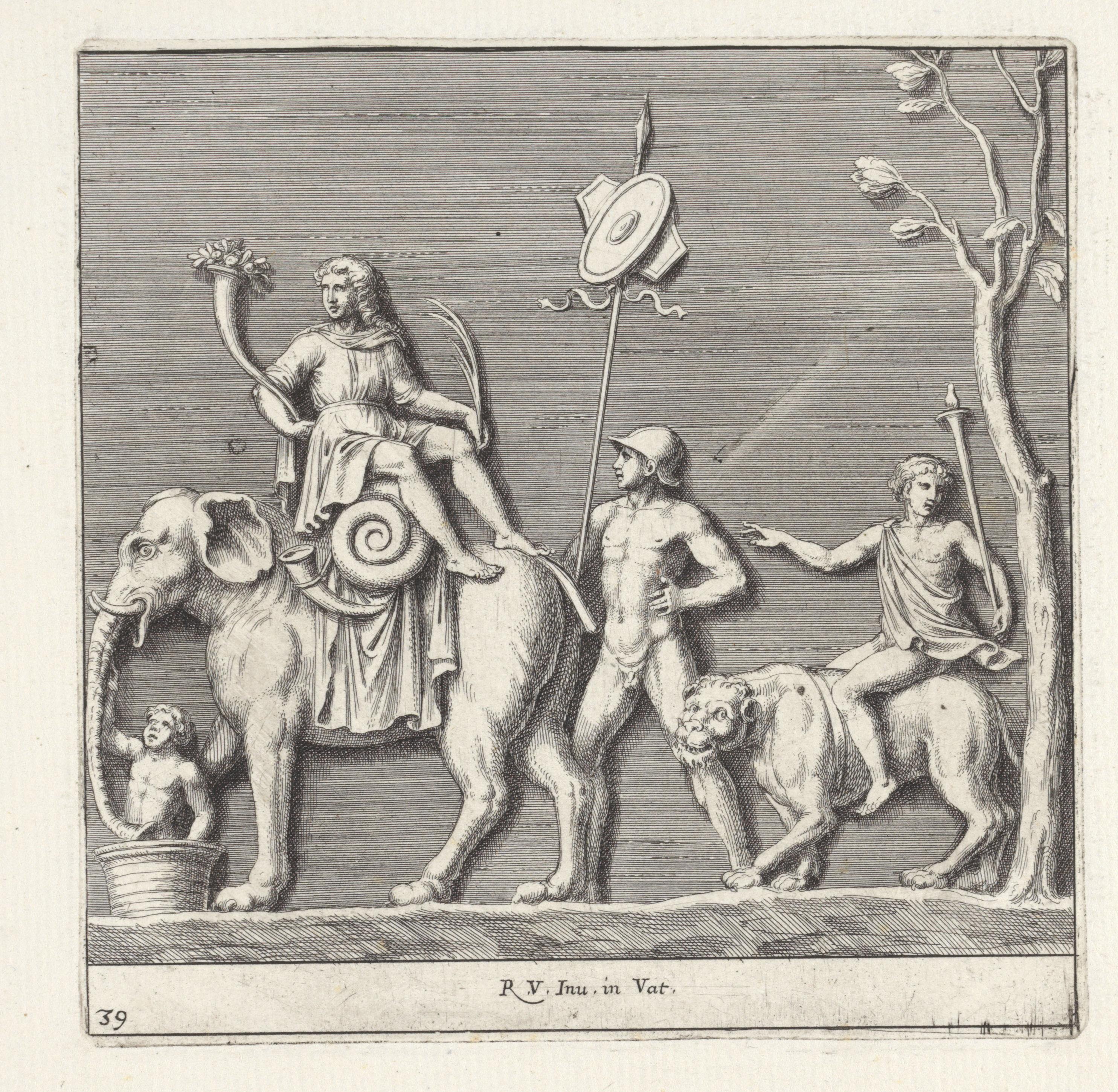 Triomf van Bacchus Wallpaper