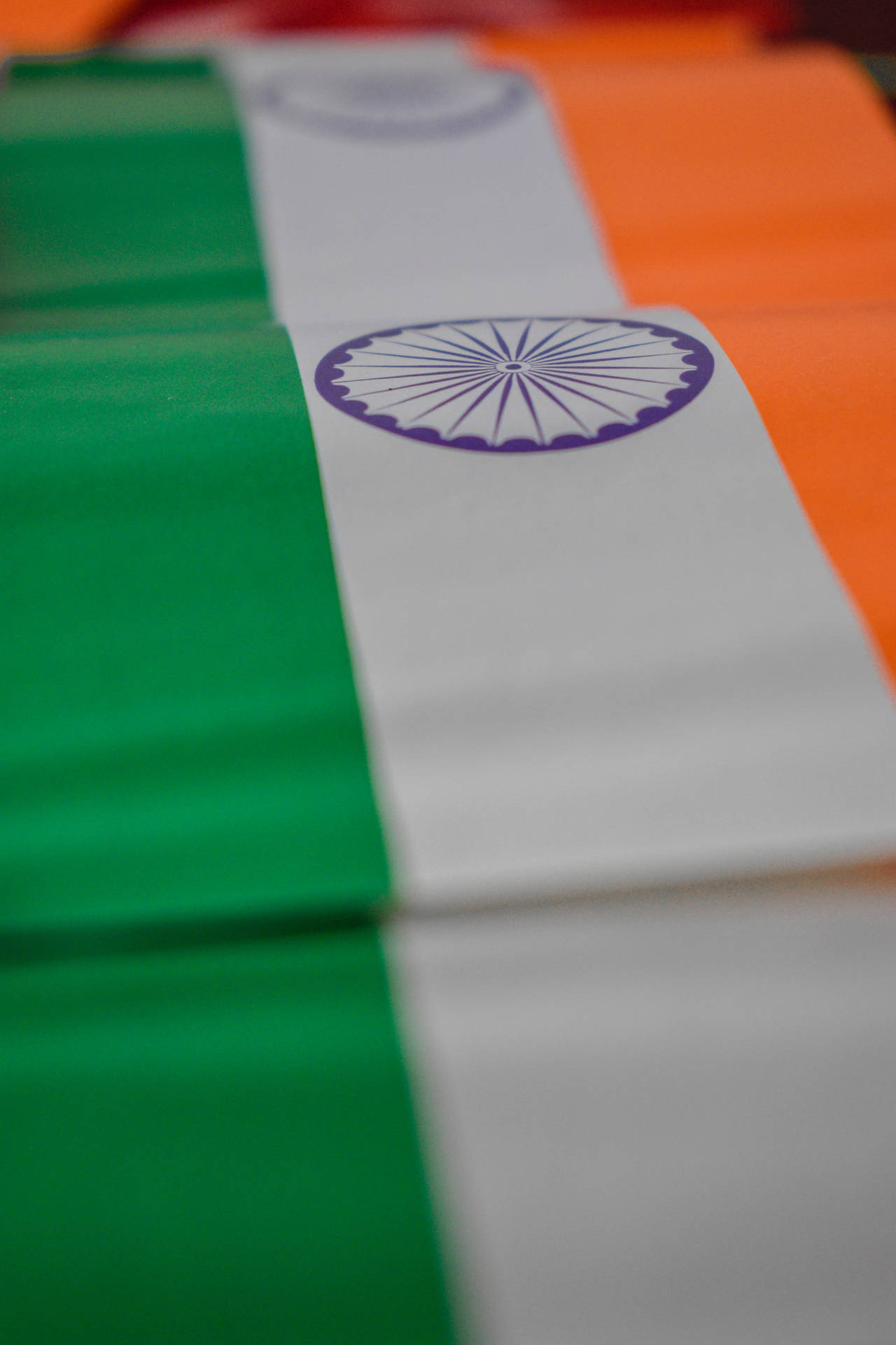 Tre farver af den indiske flag 4k Wallpaper