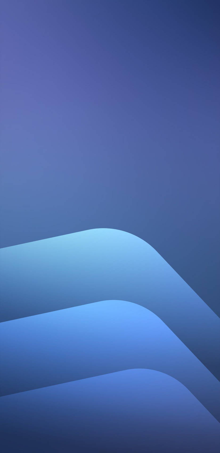 Triple Curve Blue Iphone Wallpaper