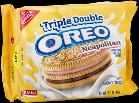 Triple Double Oreo Neapolitan Package PNG
