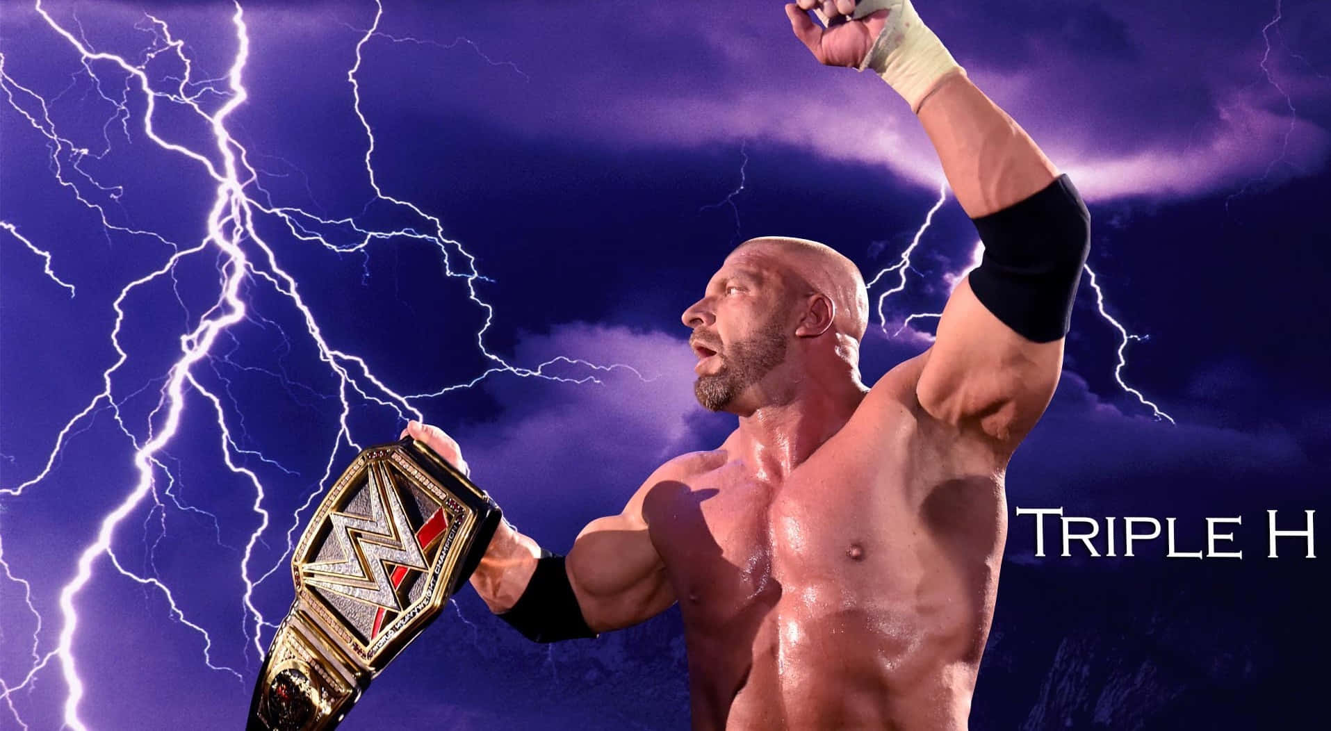 Triple H After He Defeated Dean Ambrose 2016 Wallpaper