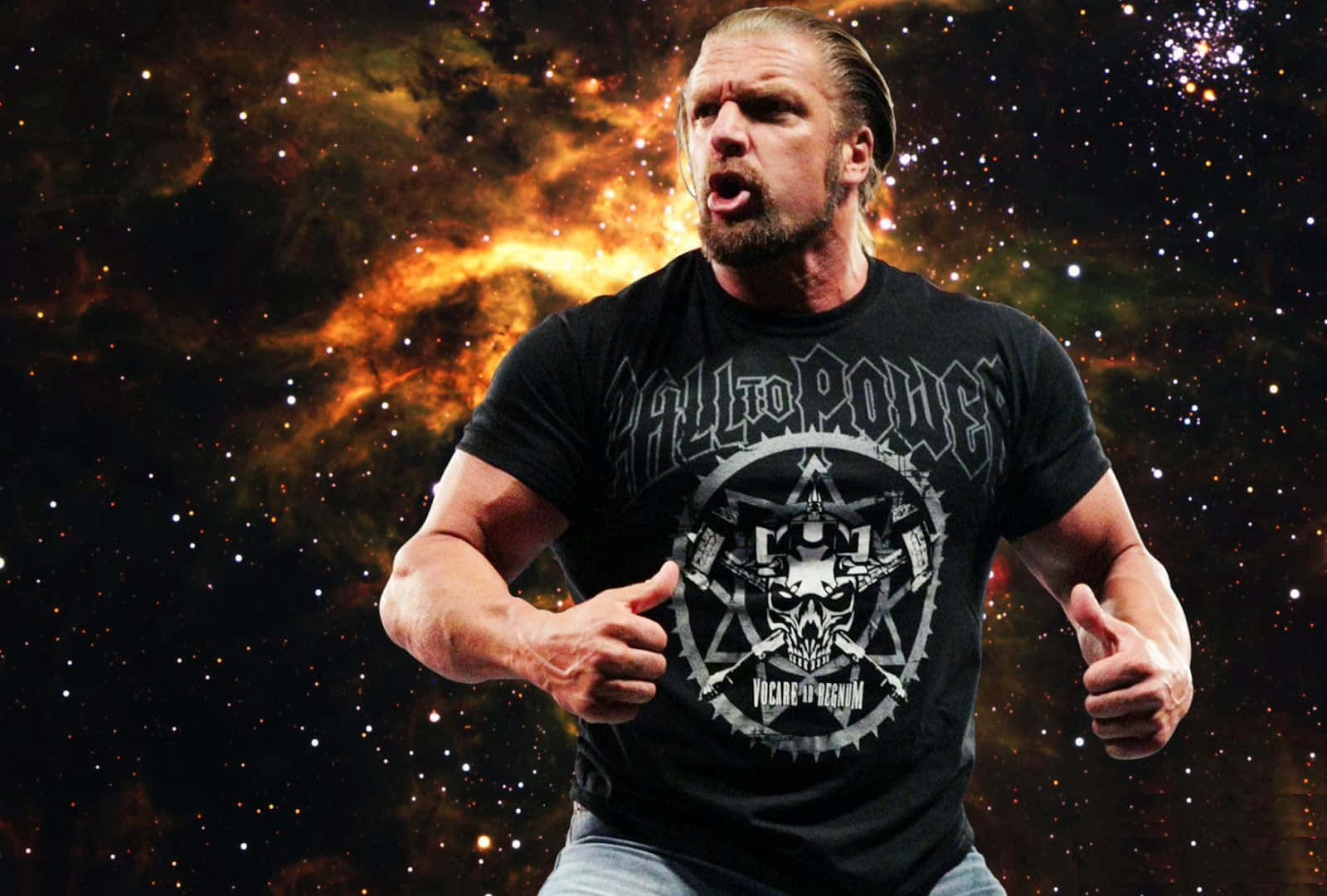 Triple H Space And Galaxy Wallpaper