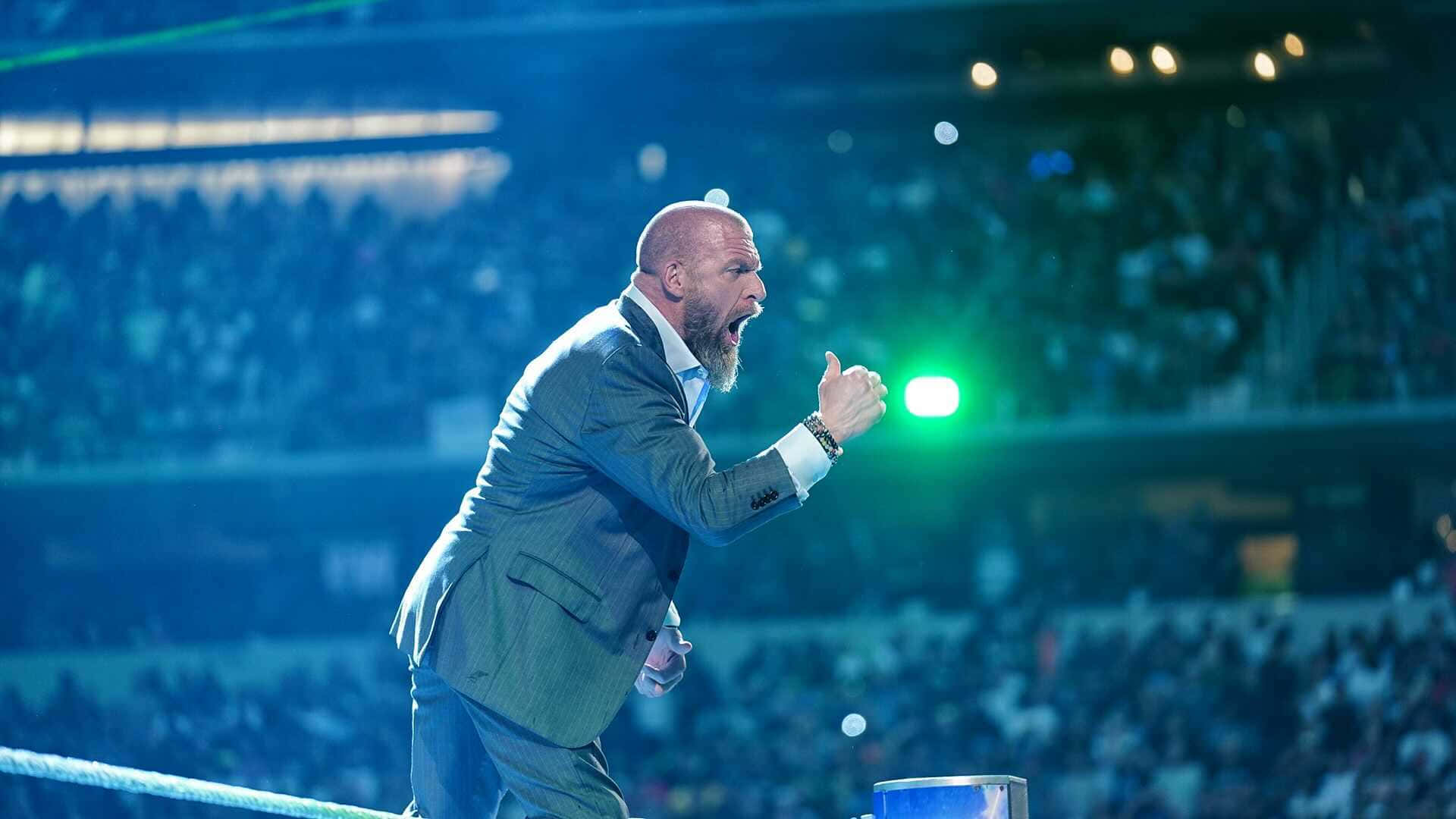 Triple H takker WWE-universet Wallpaper