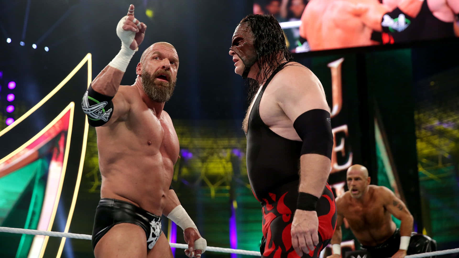 Triple H Versus Kane 2022 Wallpaper