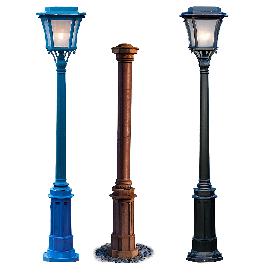 Triple Head Light Pole Png 06212024 PNG