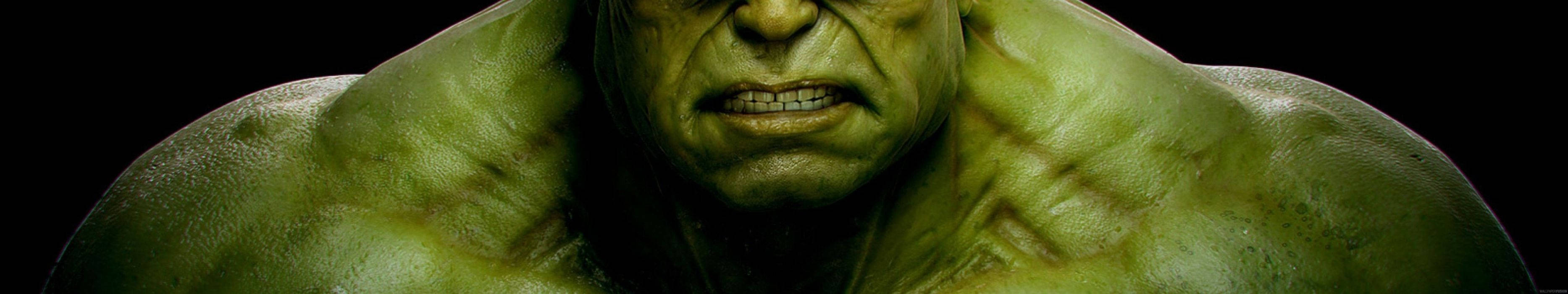 Enter Hulk's World with Triple Monitor Wallpaper