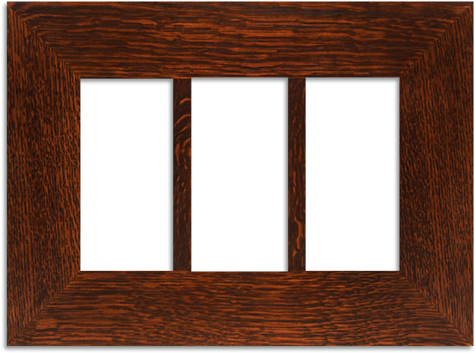 Triple Panel Wooden Photo Frame.png PNG