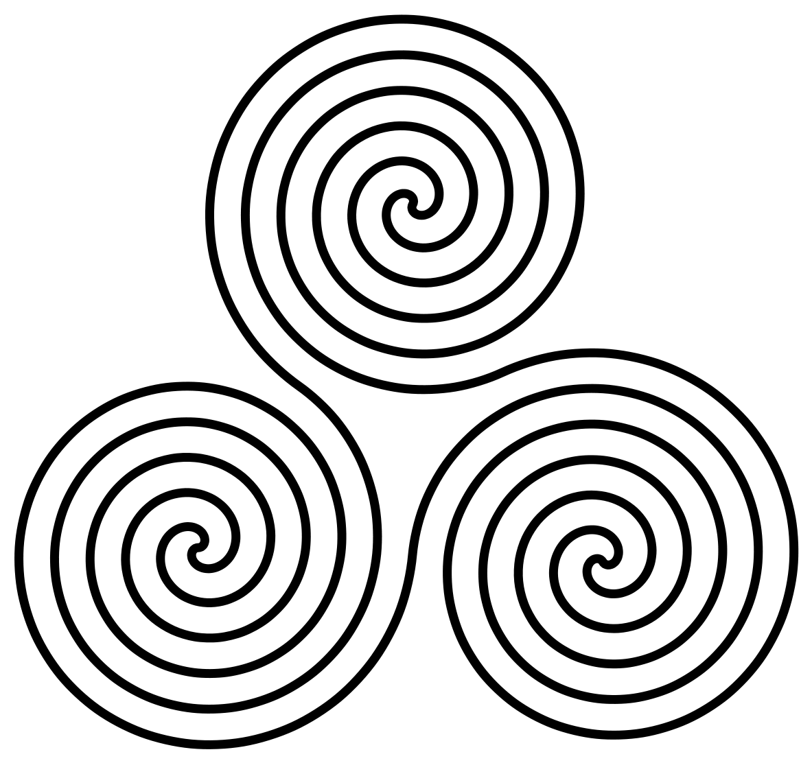 Triple_ Spiral_ Pattern PNG