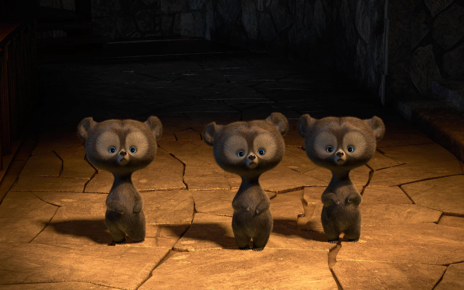 Triplet Bears From Disney Brave Wallpaper