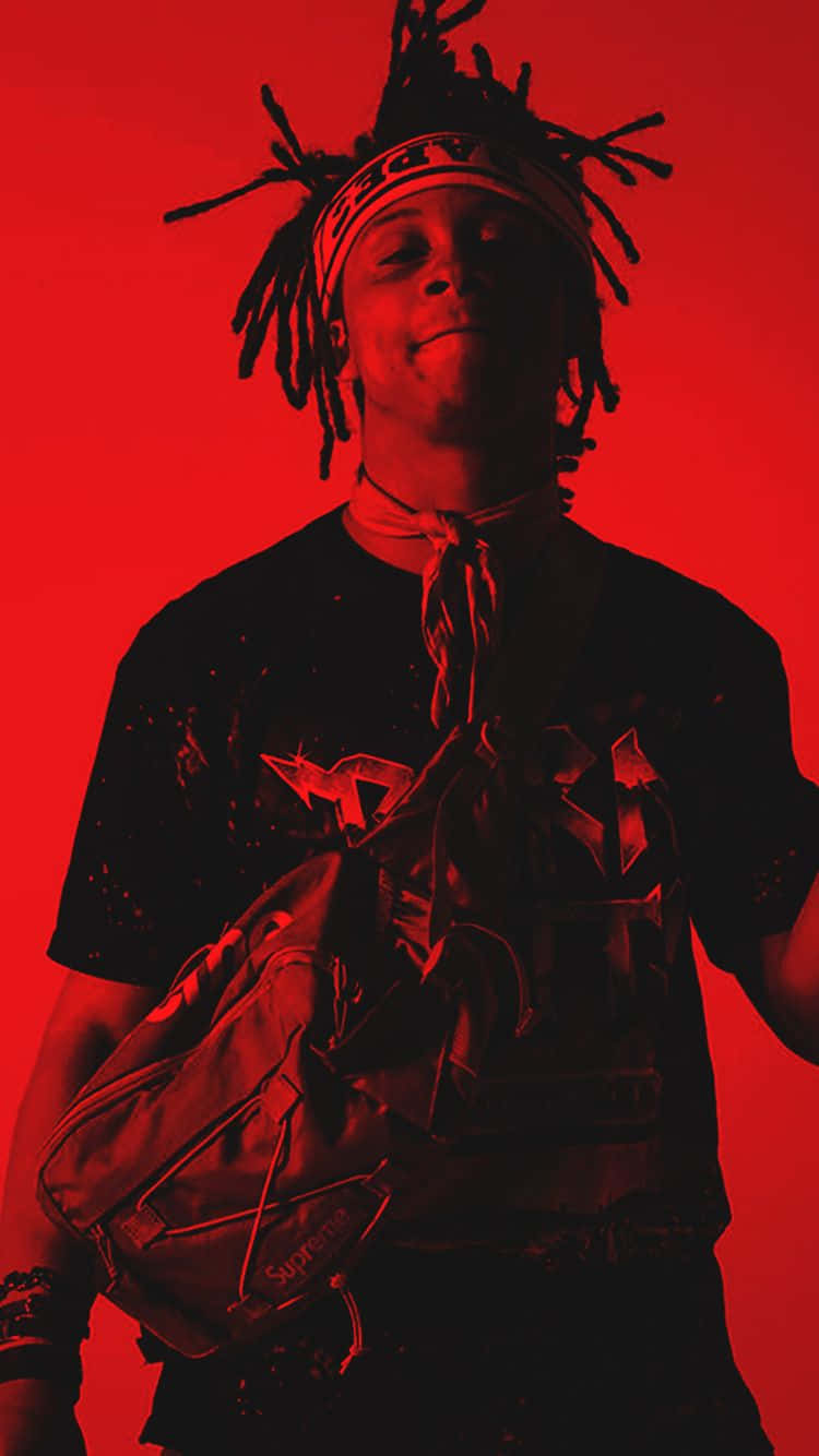 Trippie Redd in a Vibrant, Abstract Artwork