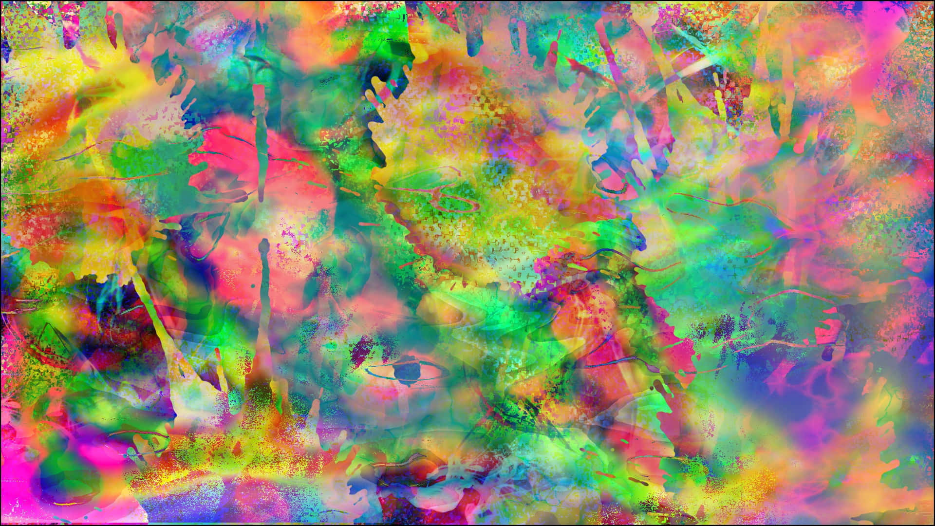Captivating Multicolored Spirals in a Psychedelic Dimension Wallpaper
