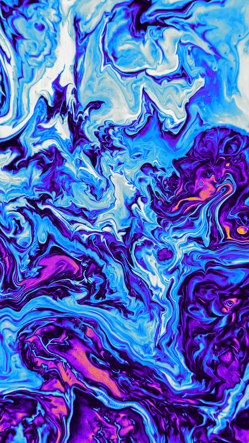 Download A Blue And Purple Liquid Painting Wallpaper | Wallpapers.com