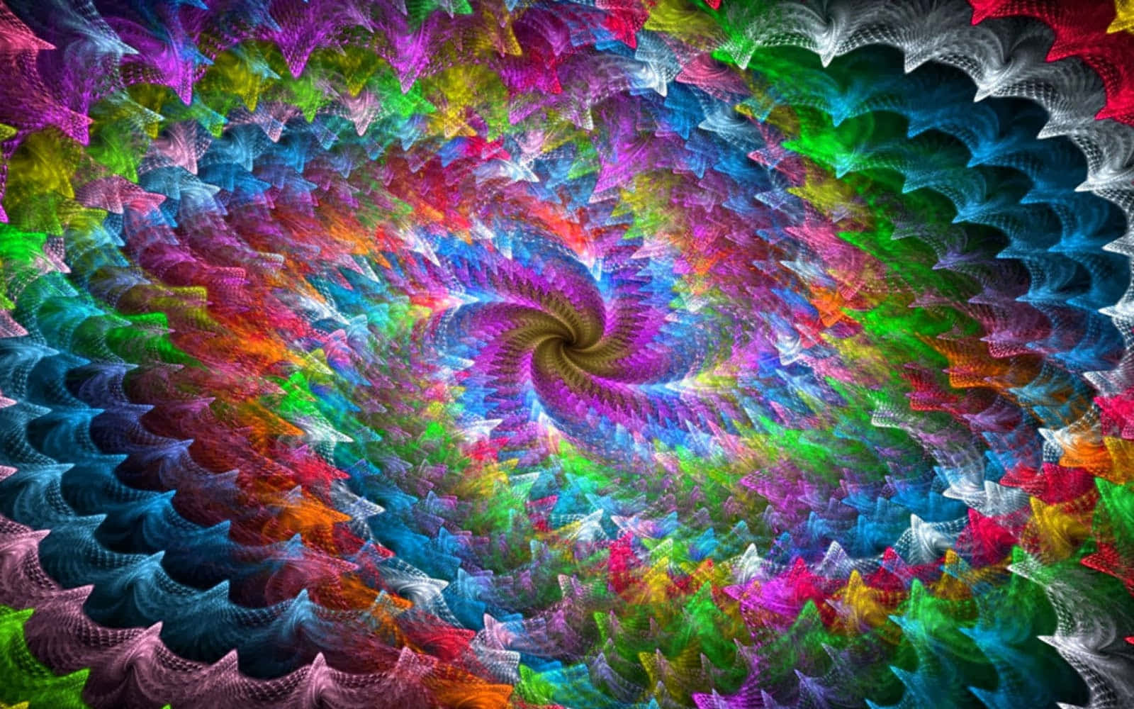 Trippy Colourful Patterns Wallpaper