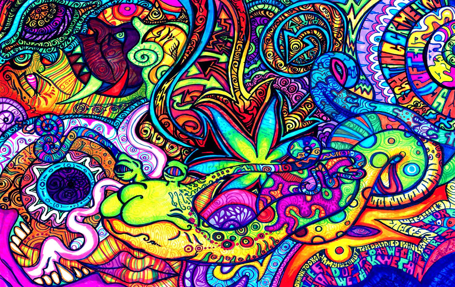 "Experience an Unforgettable Visual Trippy Adventure" Wallpaper