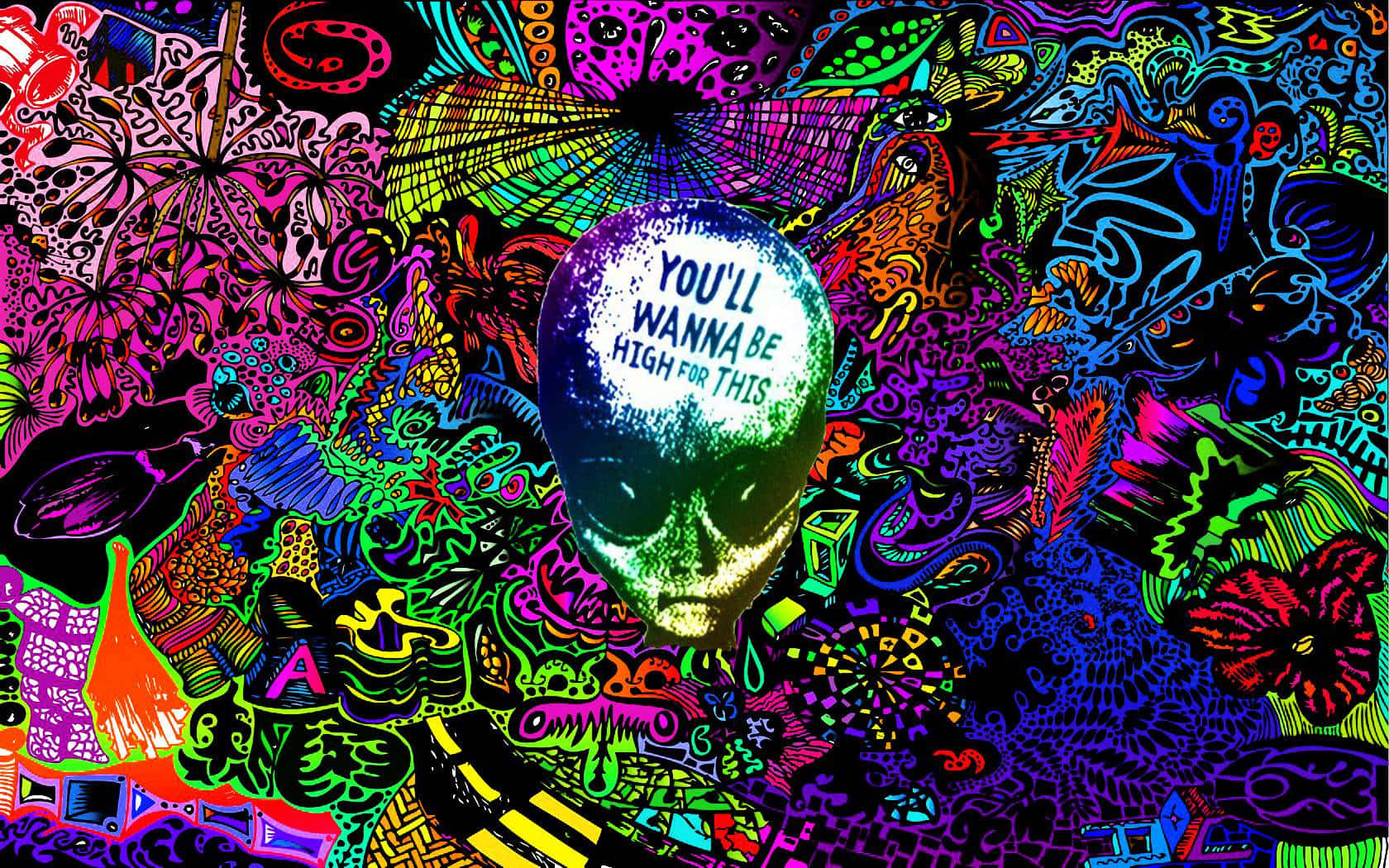 Get trippy with this psychedelic wallpaper. Wallpaper