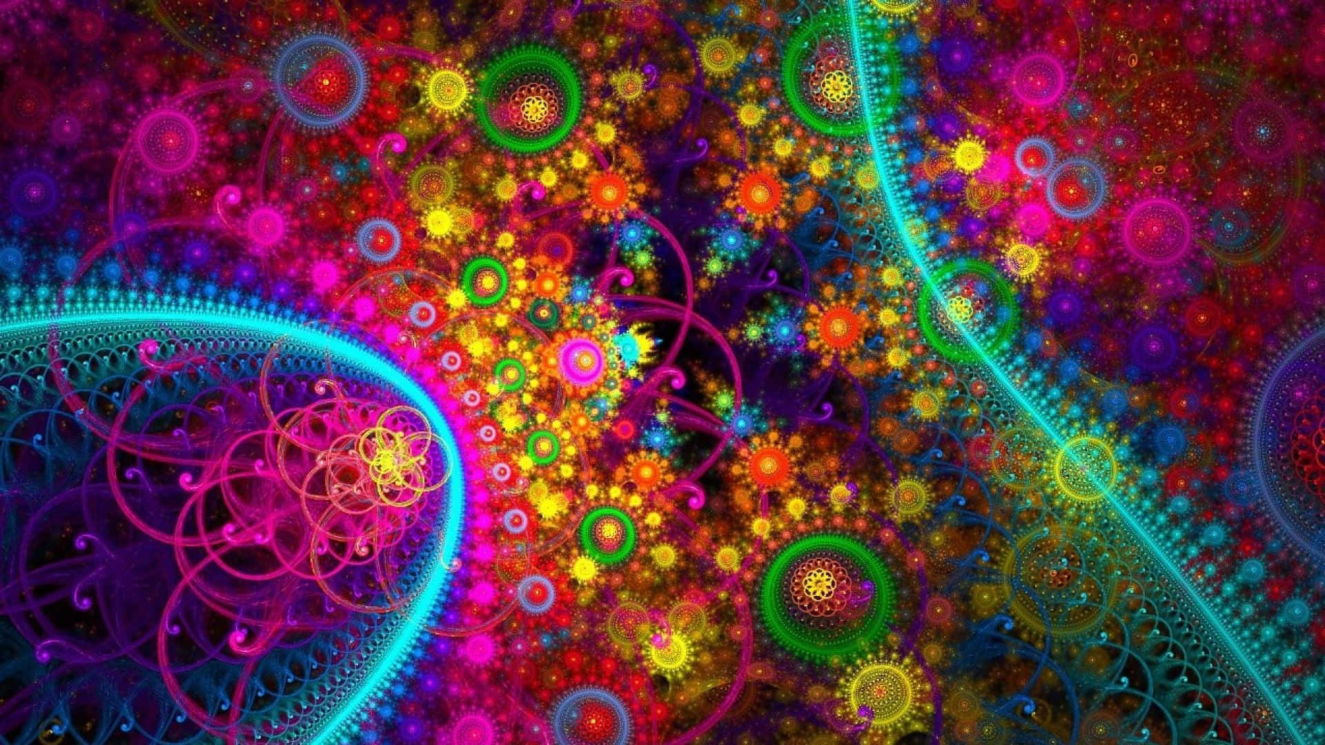 Mesmerizing Psychedelic Fractals Wallpaper