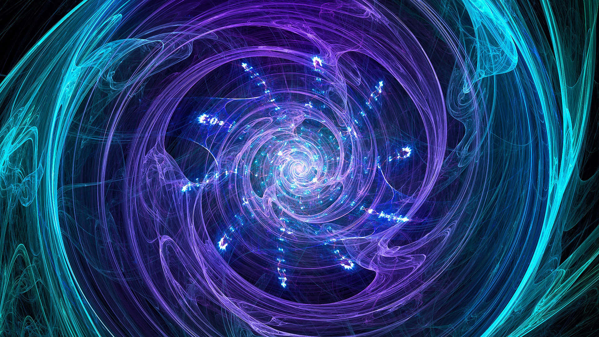 Captivating Multicolored Fractal Universe Wallpaper