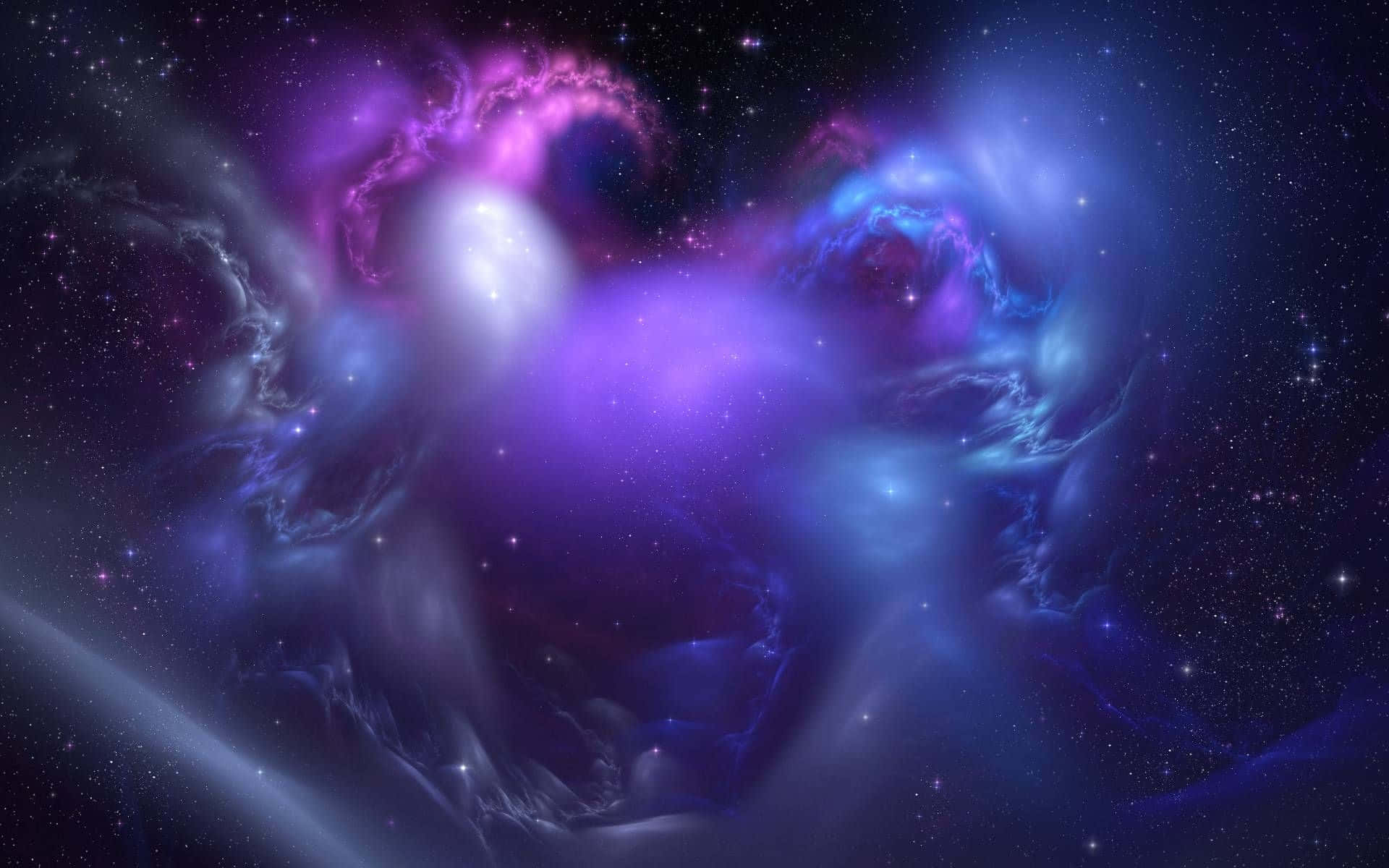 Dyk ned i en levende trippy galakse Wallpaper