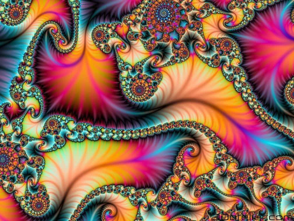 Download Brighten Up Your Day With This Colorful Trippy Hippie Style