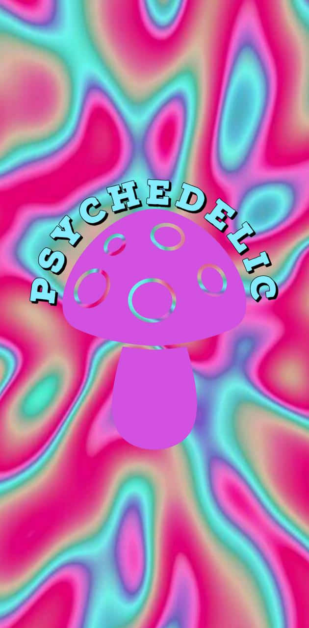 Enchanting Psychedelic Mushroom Landscape Wallpaper
