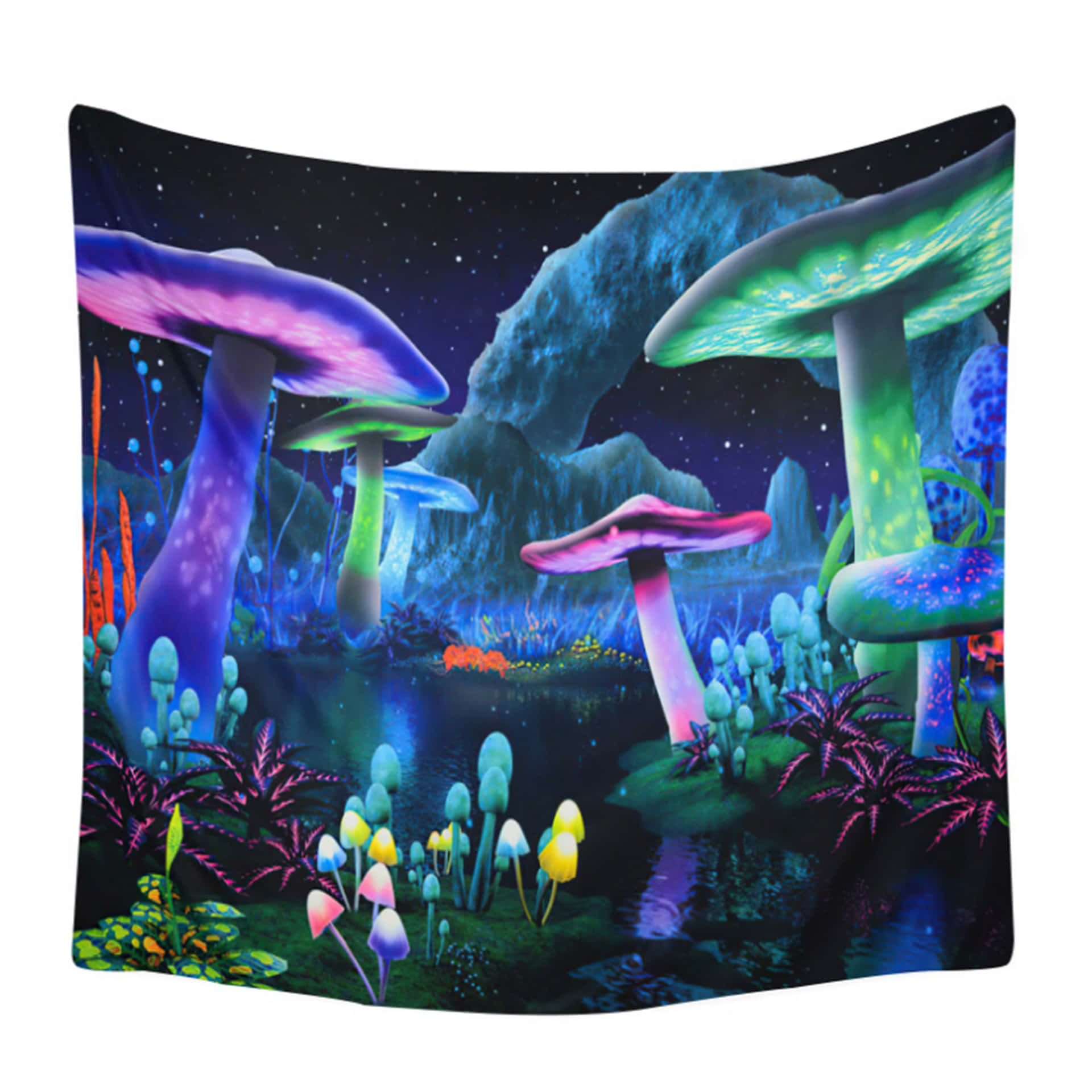 Trippy Mushroom Background
