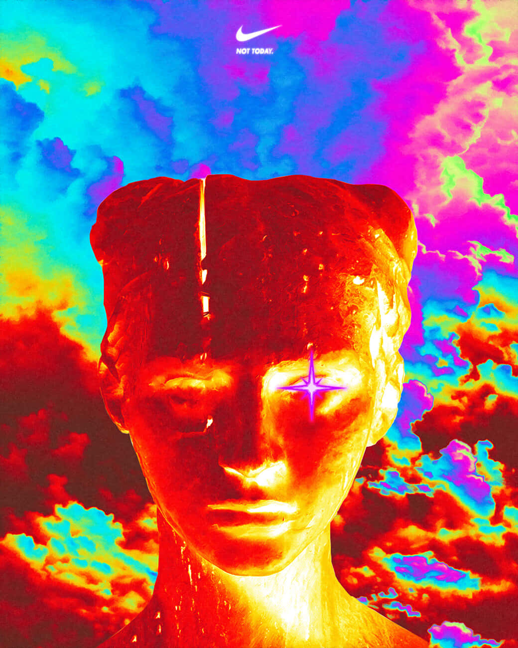 Trippy_ Nike_ Statue_ Aesthetic.jpg Wallpaper