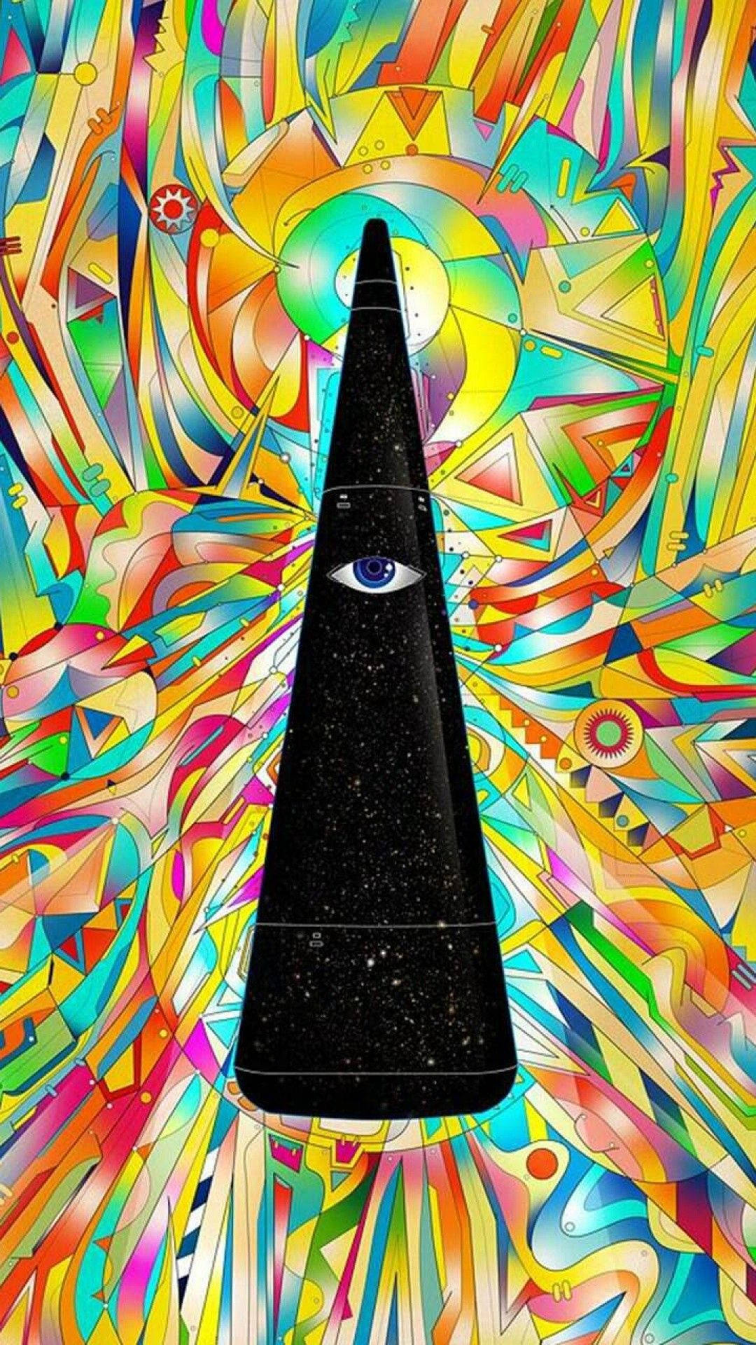 Trippy Phone Triangle Wallpaper