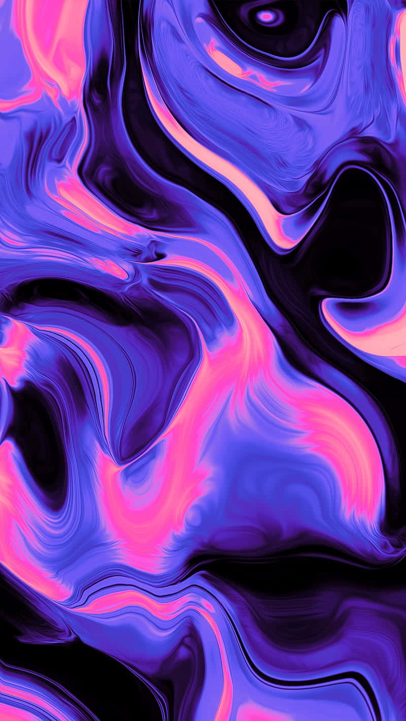 Trippy Purple Liquid Art Wallpaper