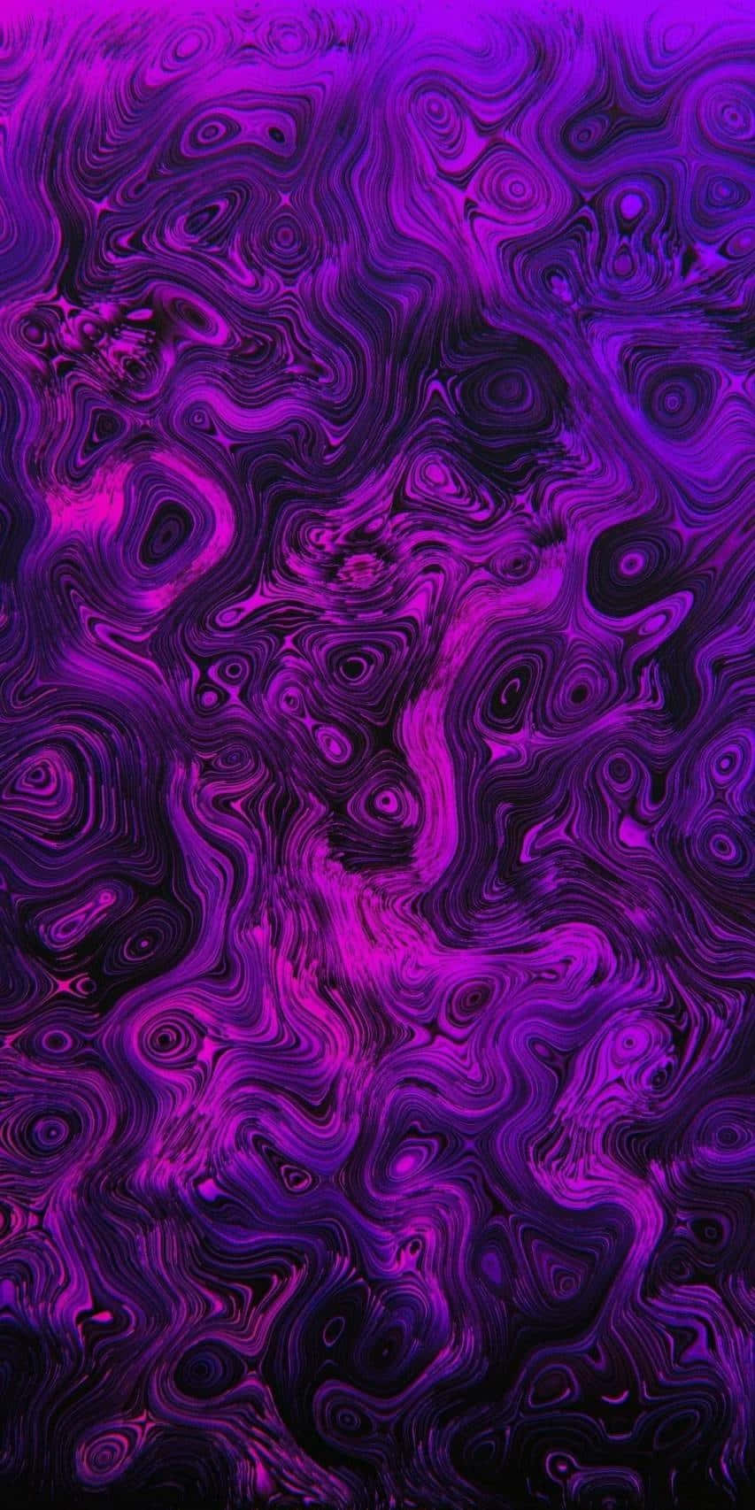 Trippy Purple Liquid Swirls Wallpaper