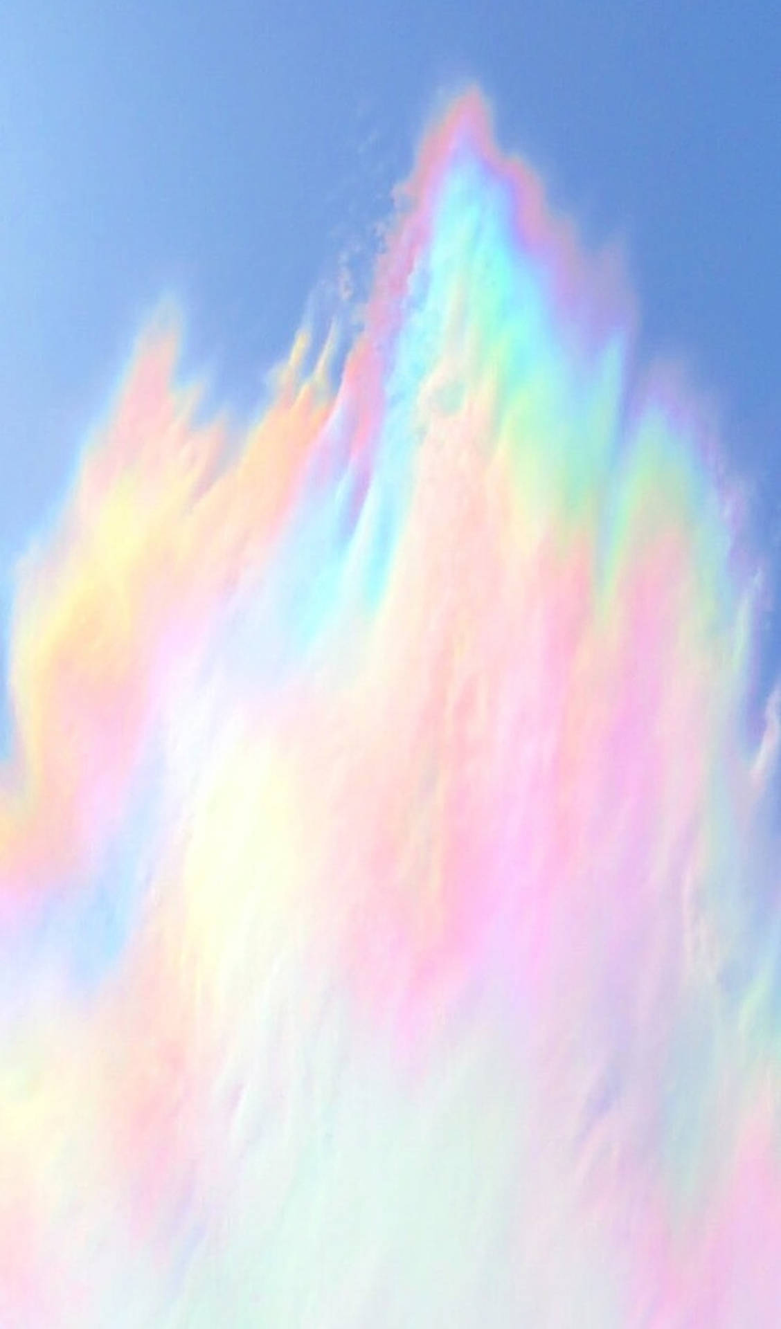 Trippy Rainbow Pastel Hues Wallpaper