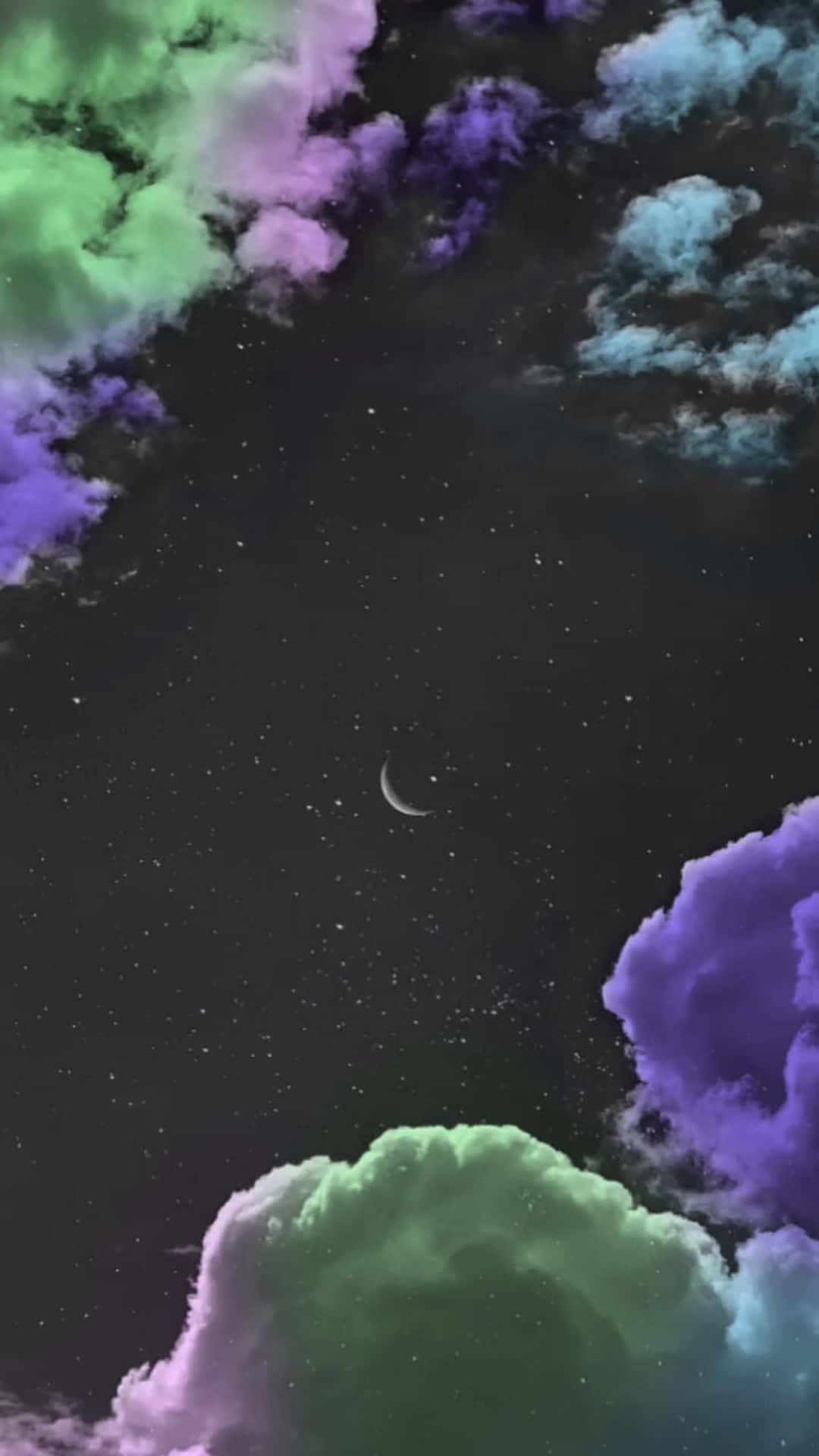 Dive into the Cosmic Horizon with Trippy Sky Wallpaper