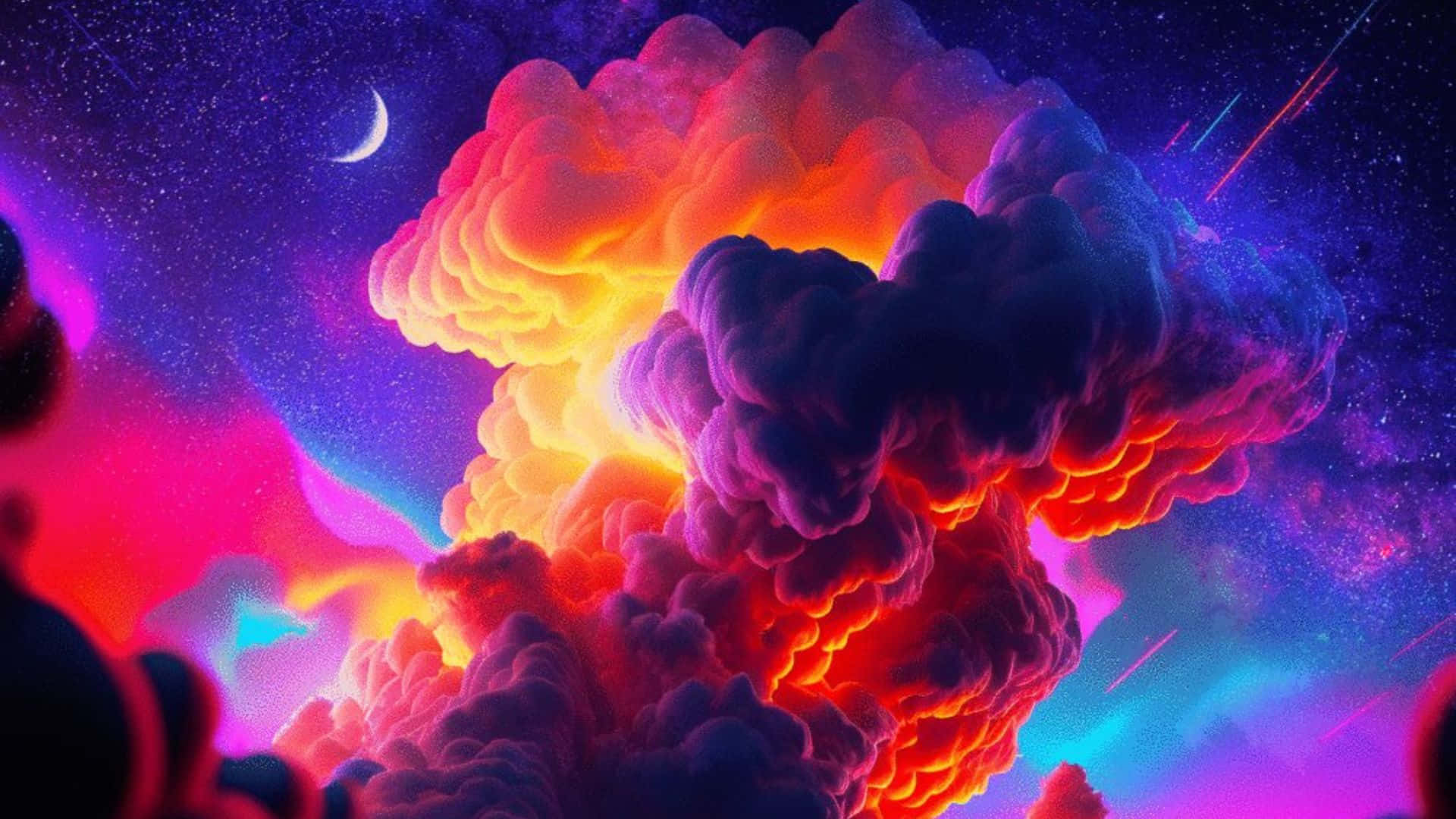 Download Surreal Trippy Sky with Vibrant Colors Wallpaper | Wallpapers.com