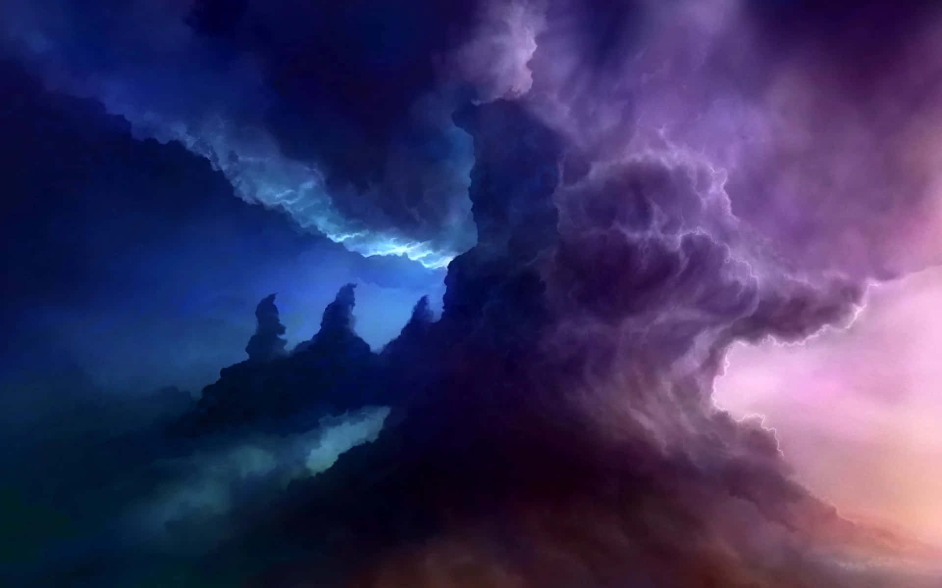 Mysterious Trippy Sky at Twilight Wallpaper