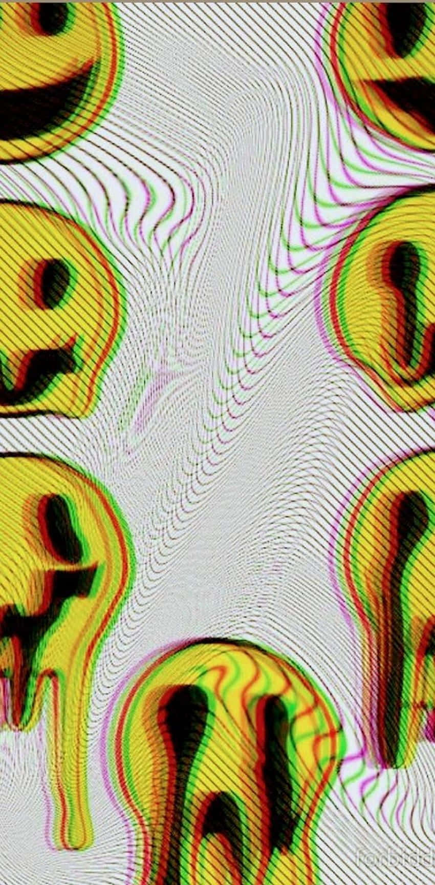 Trippy_ Smiley_ Face_ Distortion Wallpaper