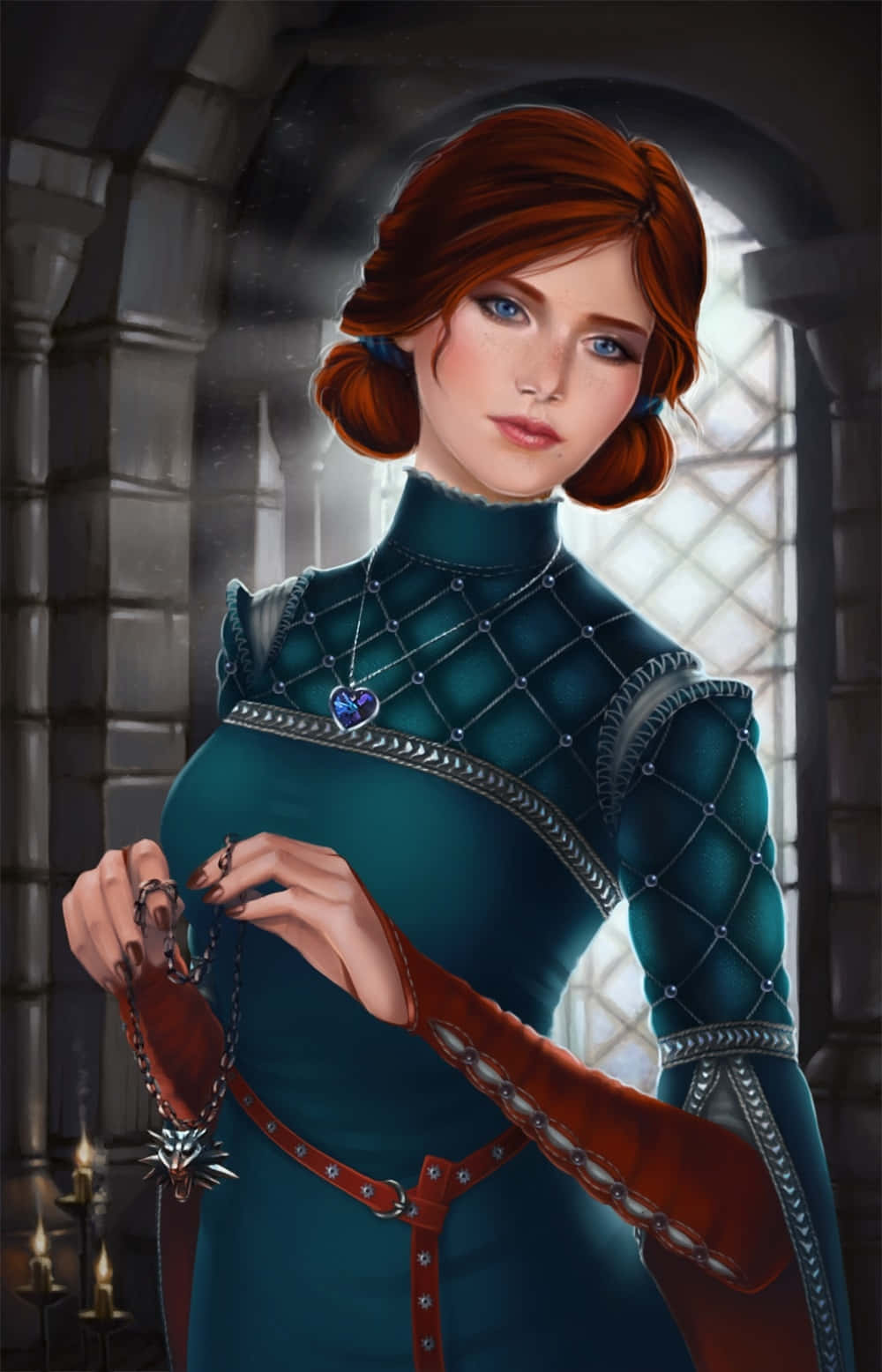 Triss Merigold, The Fearless Sorceress From The Witcher Series Wallpaper