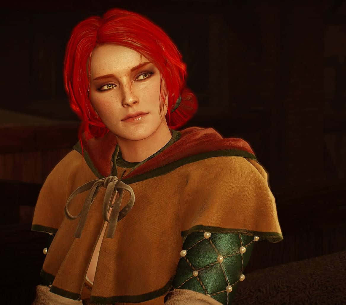 Download Triss Merigold The Witcher Portrait Wallpaper | Wallpapers.com