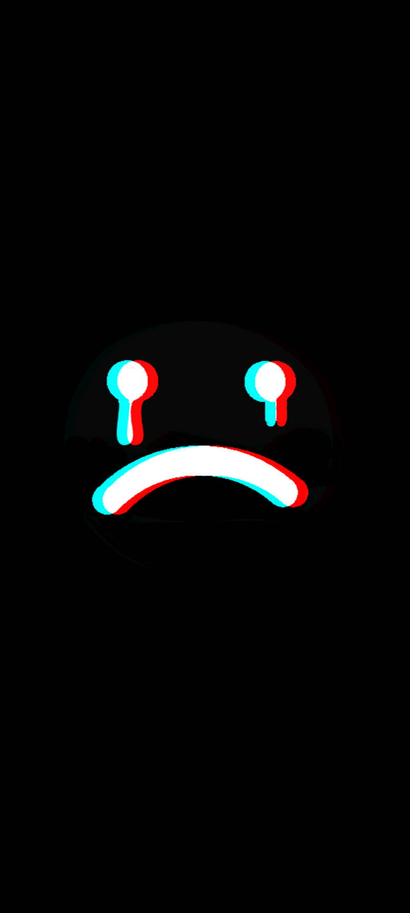 Trist Emoji Ansigt Med Tårer Wallpaper