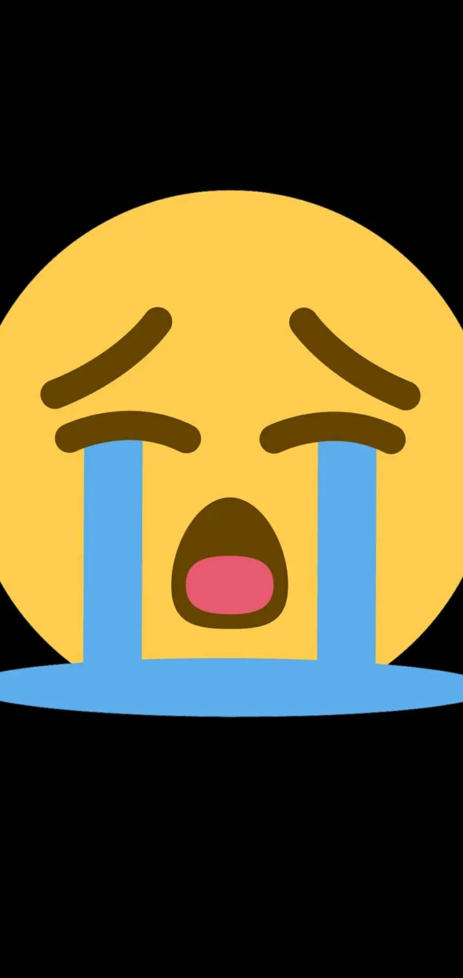 Trist Emoji Græder Wallpaper