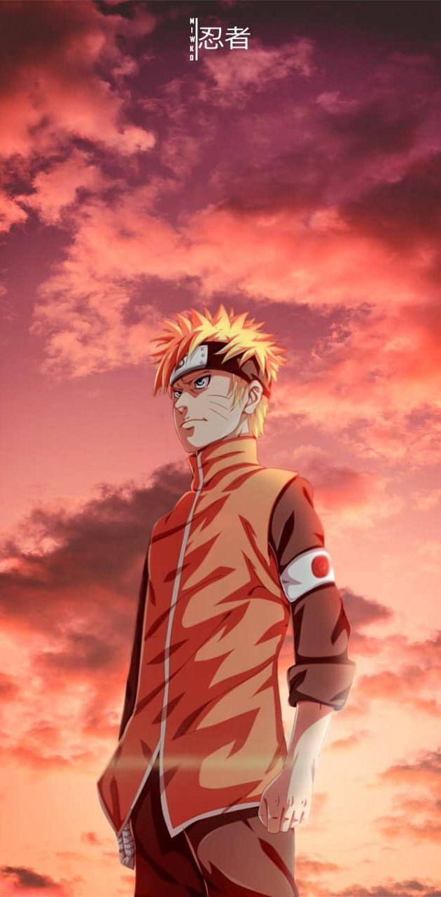 Trist Naruto Sunset Sky Wallpaper