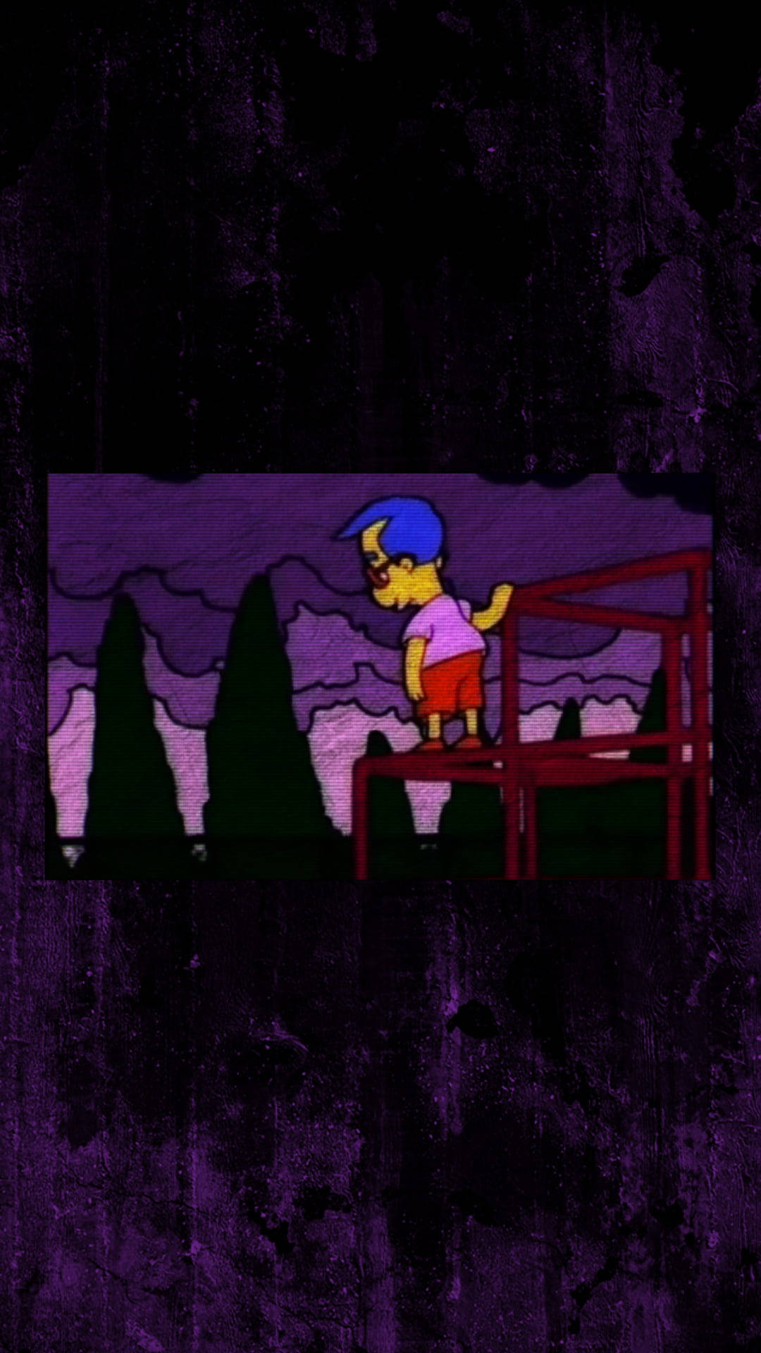 Trist Simpsons Milhouse Jungle Motionscenter Wallpaper