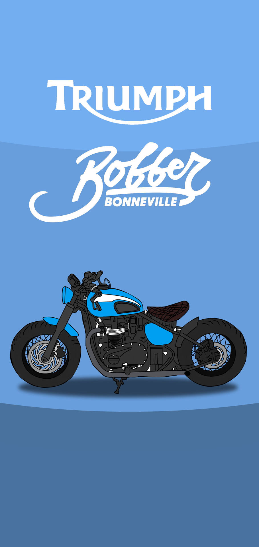 Triumph Bonneville Bobber Motorcykel Tapet: Wallpaper