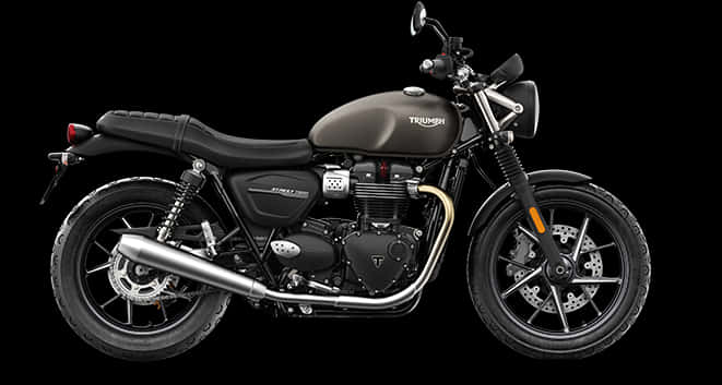 Triumph Motorcycle Black Background PNG